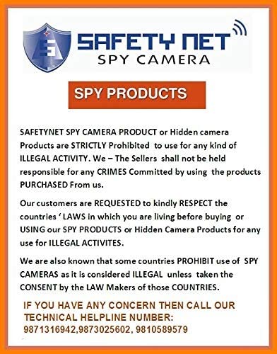 SAFETYNET HD  Book Camera 1080P Document clip pinhole camera with Huge battery Long time Recording support Motion Detection