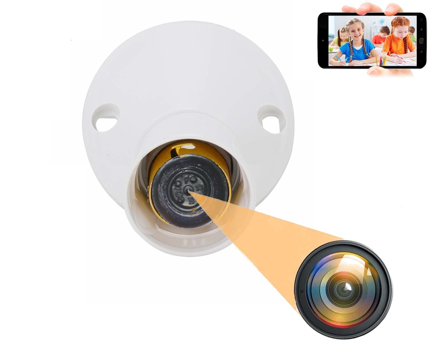 CAM 360 Hottest 4K WiFi Holder Camera in Model HD Audio Video Recording Watch Live 24 Hours Small Surveillance Security Camera for Home Nanny Hidden Wireless Camera