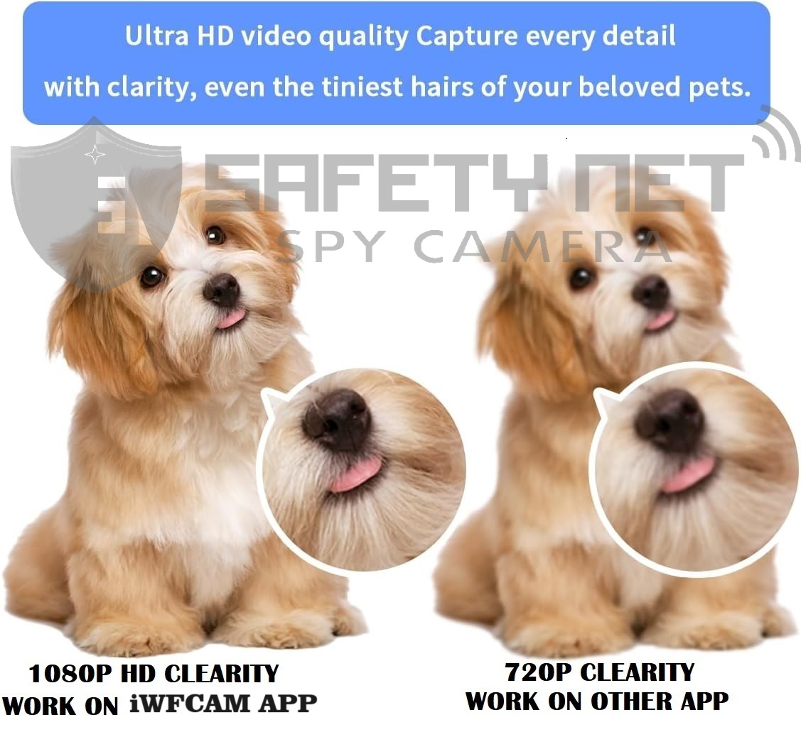 SAFETYNET Spy Camera 4K Spy WiFi Digital Wall Clock New Model 1080p HD Audio Video Recording Watch Live 24 Hours Surveillance Security Camera for Home Office Nanny Hidden Wireless Camera 64GB Supported.