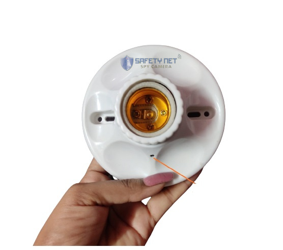 SAFETYNET 4K HD 1080P Wifi P2P Camera Wireless SPY Cam Lamp holder type Covert Monitor DVR Camera