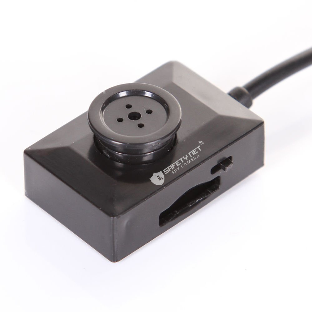 SAFETYNET Mini DVR Full HD Button Spy Camera Hidden Pinhole Video Recorder Camcorder Works with Power Bank Directly