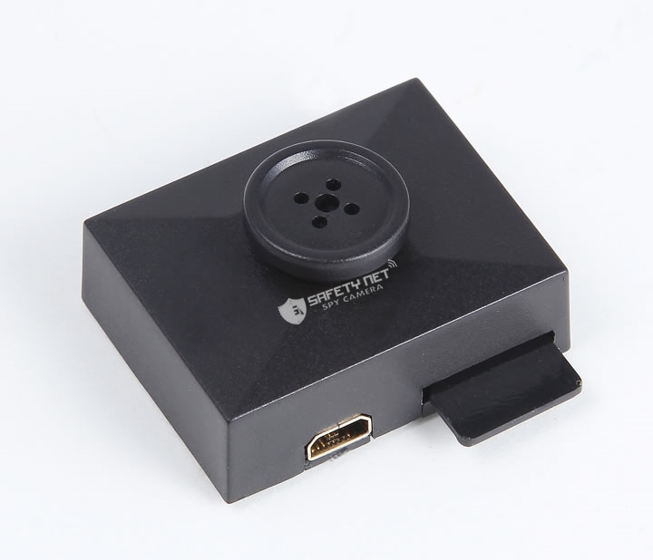 SAFETYNET Mini DVR Full HD Button Spy Camera Hidden Pinhole Video Recorder Camcorder Works with Power Bank Directly