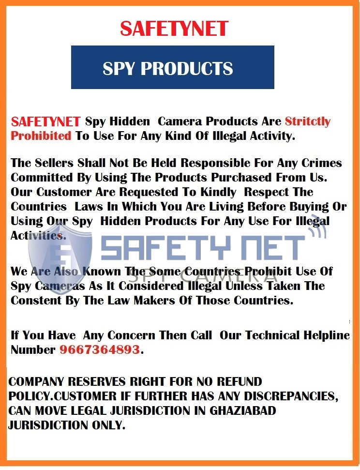 SAFETYNET  Hidden HD 1080P Wi-Fi Wireless Spy Camera Smoke Detector Camera 32GB Micro SD Card Supportable (White)(iWFCAM APP)