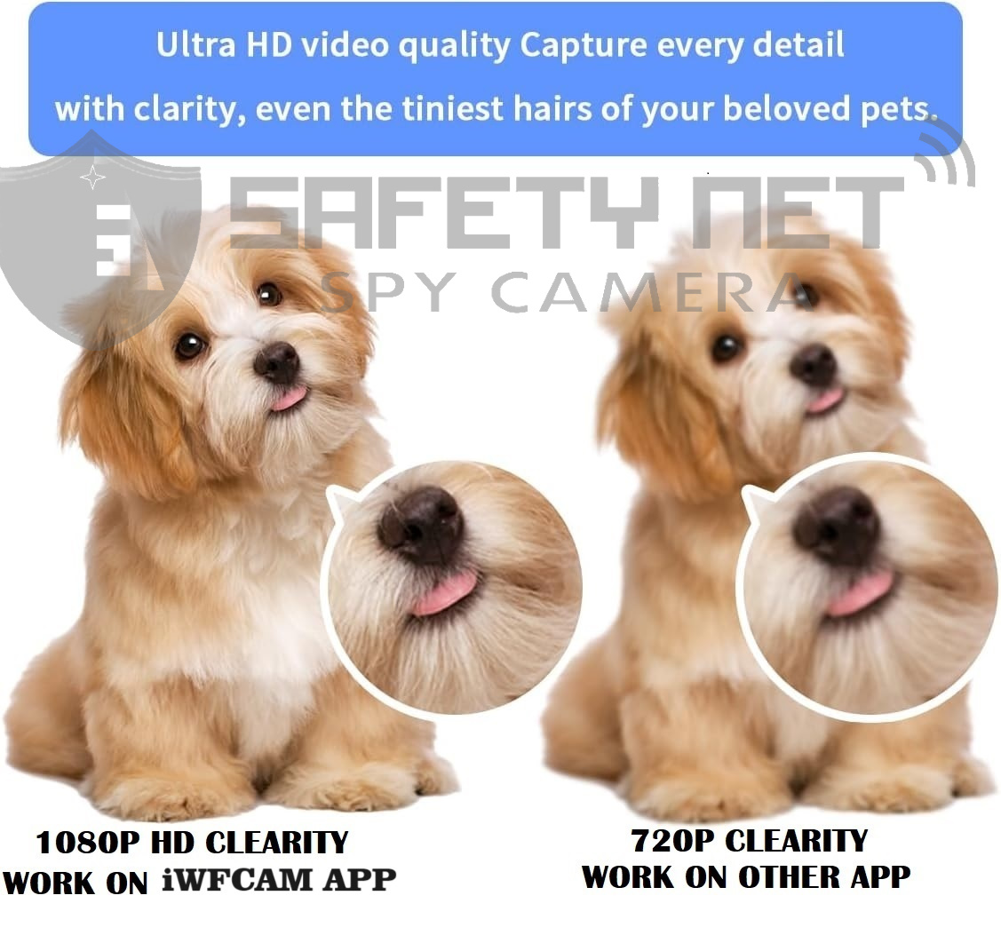 SAFETYNET Spy Camera 4K Spy WiFi Digital Wall Clock New Model 1080p HD Audio Video Recording Watch Live 24 Hours Surveillance Security Camera for Home Office Nanny Hidden Wireless Camera 64GB Supported.