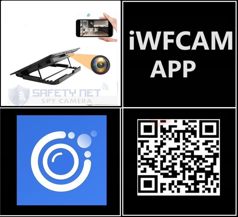 SAFETY NET Full HD 1080P Spy Wi-Fi Laptop Cooling Pad Hidden Security Camera with Video Recording Watch Live 24 Hours (iWFCAM APP)