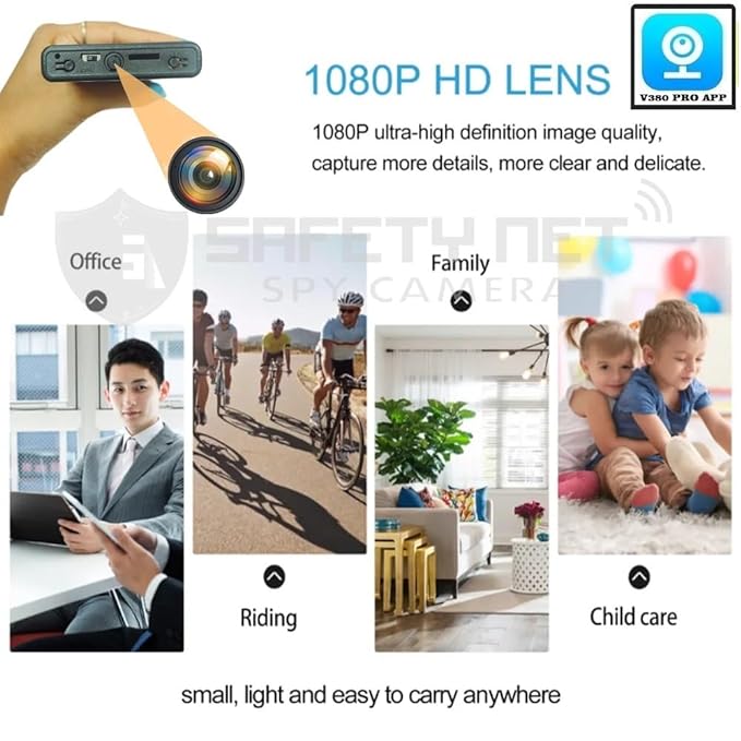 SAFETYNET Wi-Fi Hidden HD 1080P Spy Power Bank Camera Live View Real-time Monitoring Video and Audio Recording with Inbuilt 64GB SD Card Indoor Outdoor Security Camera