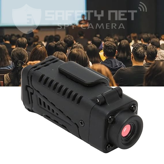 SAFETYNET Mini Body Camera, Portable HD Night Vision Wearable Cam with Motion Detection, 90 Degree Rotatable Small IP Security Camera