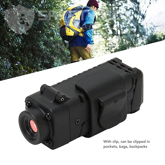 SAFETYNET Mini Body Camera, Portable HD Night Vision Wearable Cam with Motion Detection, 90 Degree Rotatable Small IP Security Camera