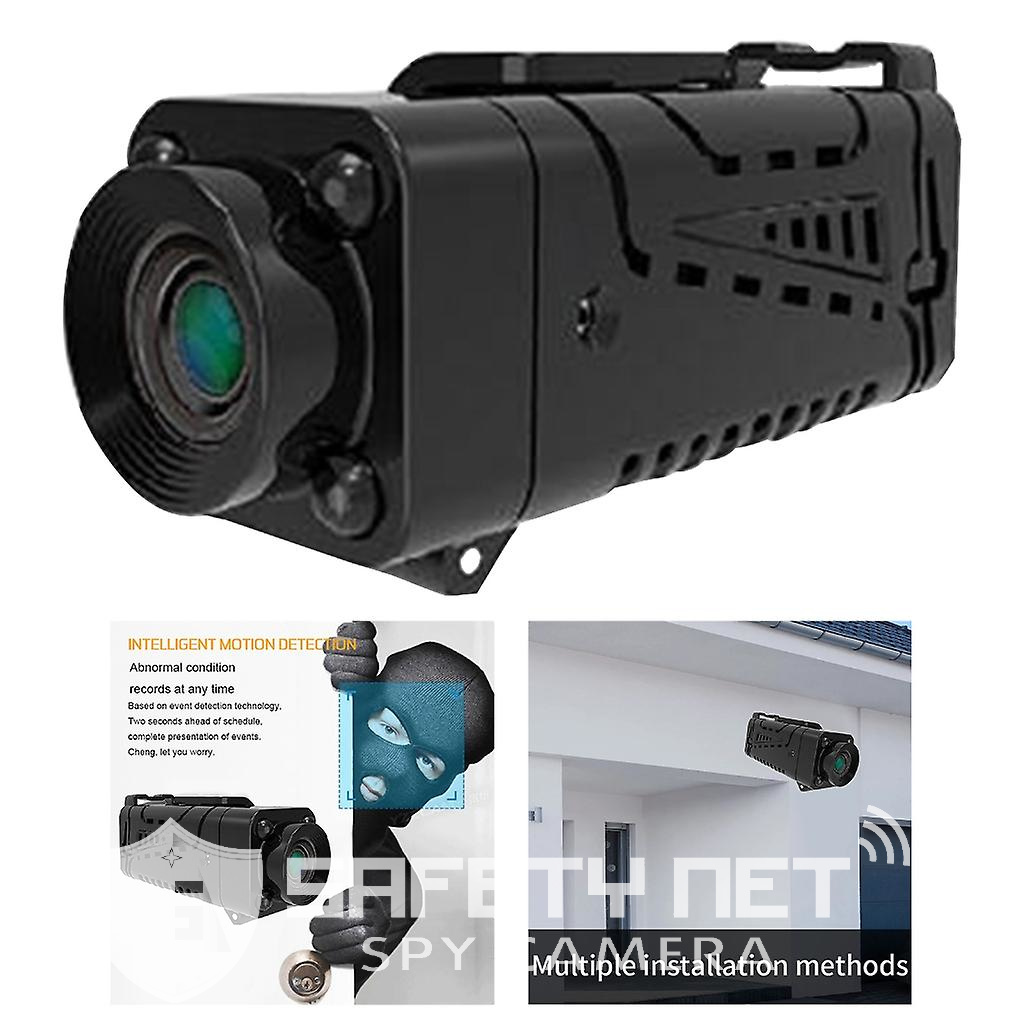 SAFETYNET Mini Body Camera, Portable HD Night Vision Wearable Cam with Motion Detection, 90 Degree Rotatable Small IP Security Camera