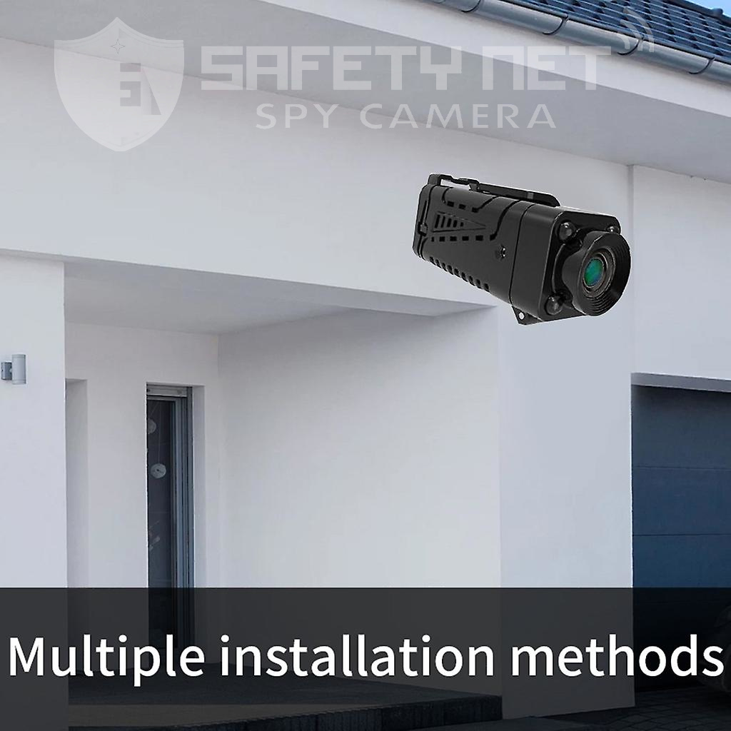 SAFETYNET Mini Body Camera, Portable HD Night Vision Wearable Cam with Motion Detection, 90 Degree Rotatable Small IP Security Camera