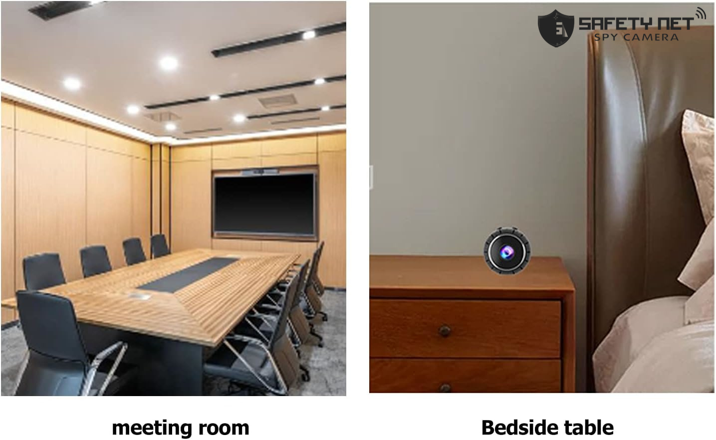 SAFETY NET, SPY CAMERA 1080P HD Mini Camera Wireless WiFi Night Vision Security Motion Detection Indoor Camera
