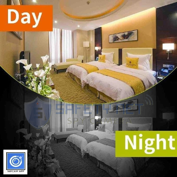 SAFETY NET, SPY CAMERA HD 1080P Hidden Spy WIFI Security Camera Mini Recorder Build in WIFI Wireless Bluetooth Speaker Music Player Electronic Clock Can be controlled and viewed in real-time Recording