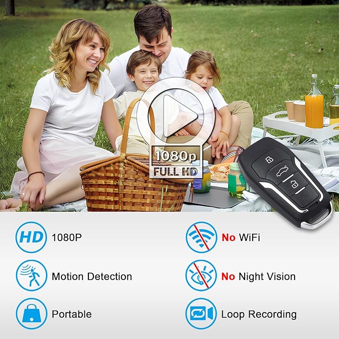 SAFETY NET, SPY CAMERA Non WiFi 3 Buttons Smart Remote Control Key Original Unixersal Smart Key Remote for Security Control Camera