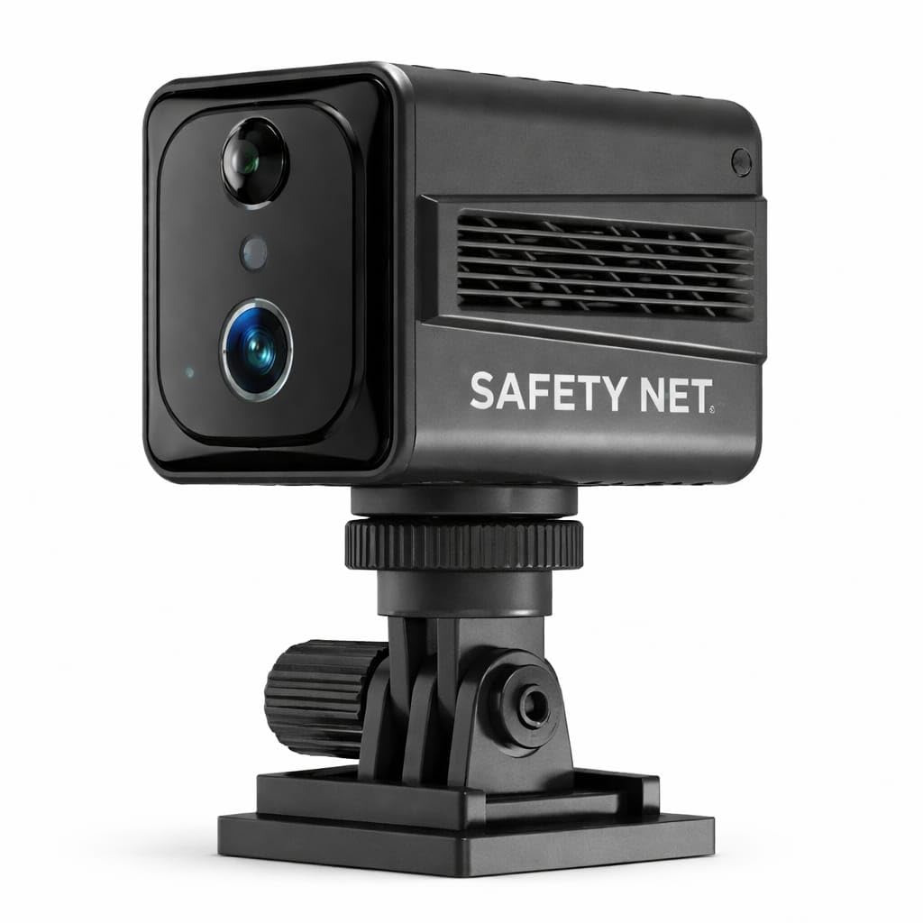 SAFETYNET 4G SIM Security Camera 1080P HD Mini Wireless Spy Camera with Night Vision Motion Detection Two Way Audio Live Mobile Viewing Indoor Outdoor CCTV Supports 128GB SD Card