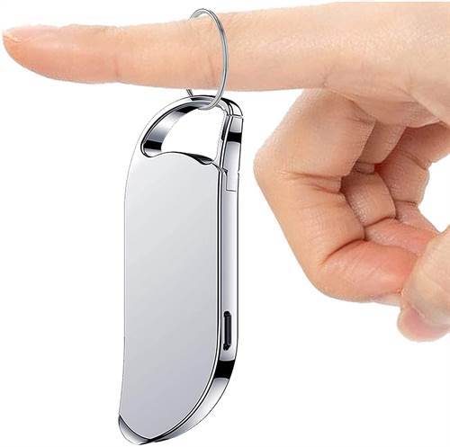 SAFETYNET Small Voice Activated Digital Key Chain Audio Recording Gadget|Mini Super Long Recorder|Crystal Clear Voice|Password Protection|Portable Device|for Home/Office/Meeting/Class