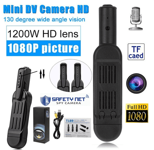 SAFETYNET T189 1080P HD 1080P 720P Mini DV Voice Video Recorder Portable Video Recording