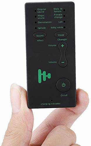 Safety Net Phone Voice Changer, Multi Voice Changer Amplifier, Portable Mini Audio Voice Changer Live Broadcast Sound Card, Spy Voice Disguiser for Phone/iPad/Computer